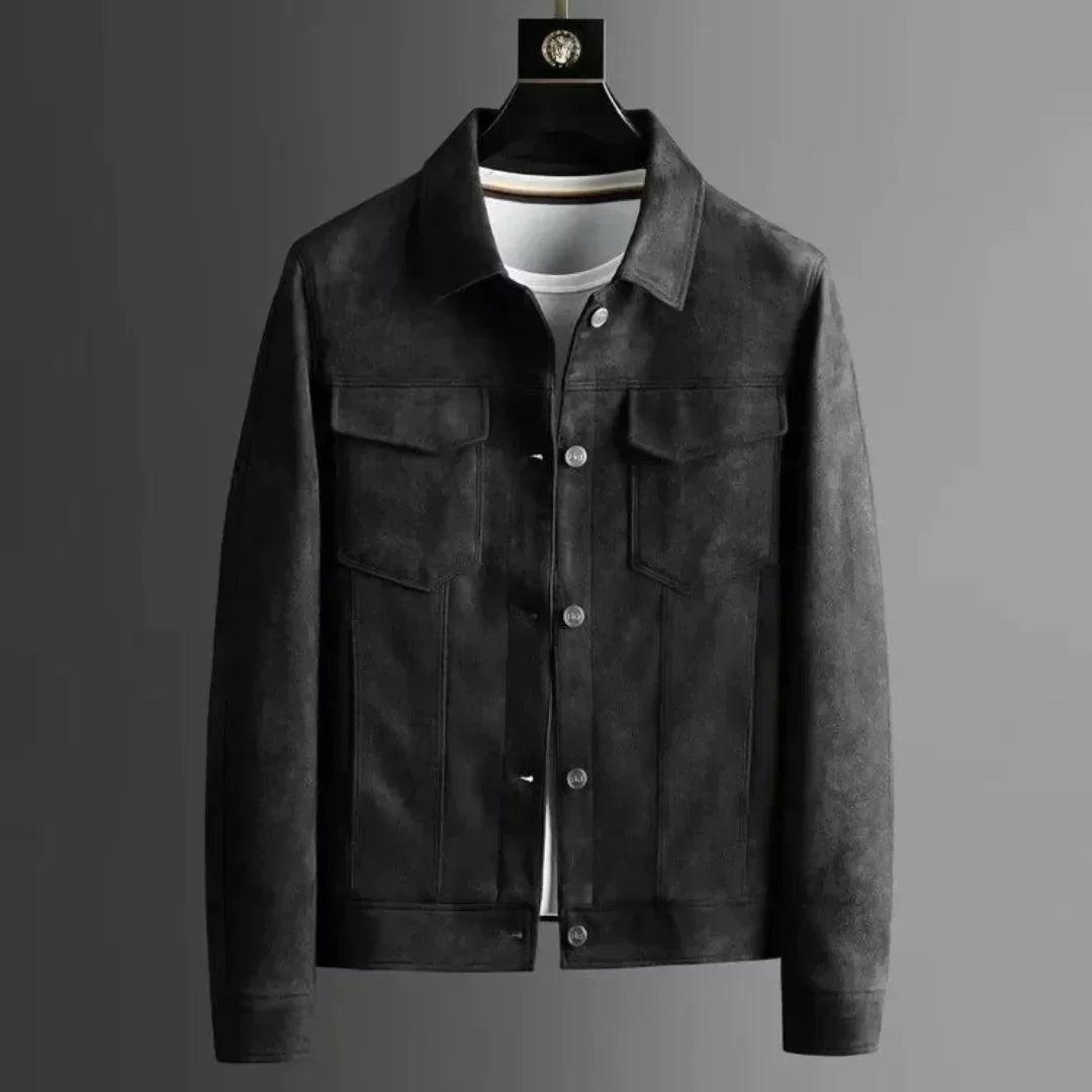 Rochester suede trucker jacket