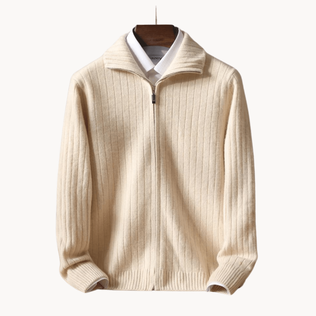 Savile Row merino wool cardigan