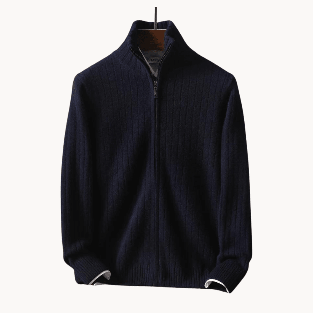 Savile Row merino wool cardigan