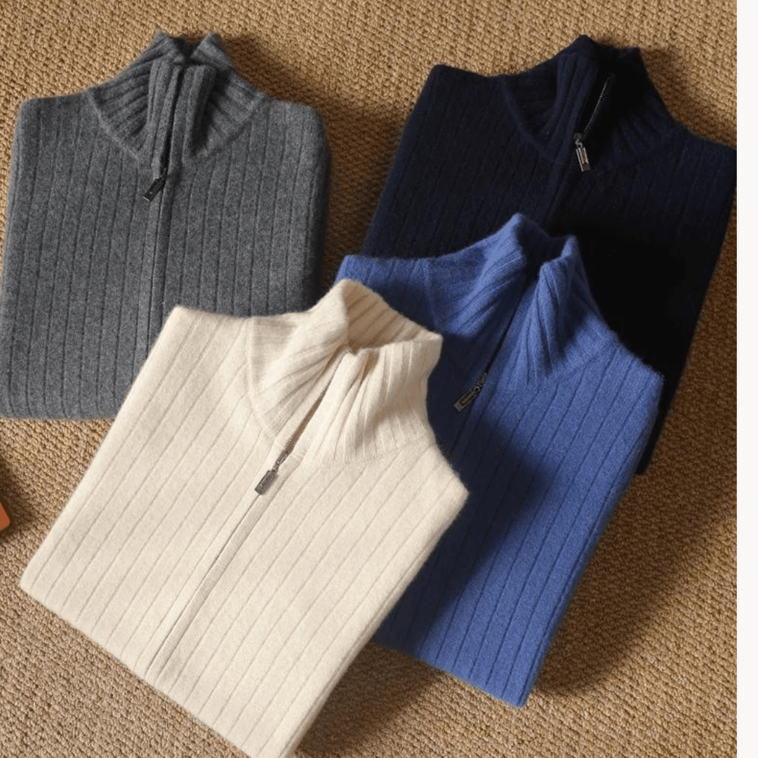 Savile Row merino wool cardigan