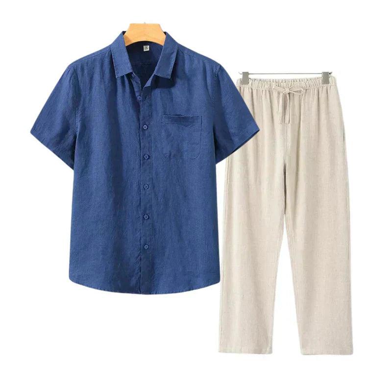 Old Money linen combo (short sleeves)