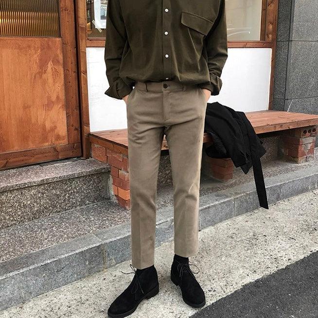 Straight chino pants