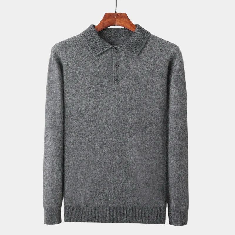 Eversley merino wool polo sweater
