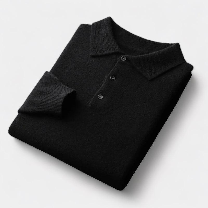 Eversley merino wool polo sweater