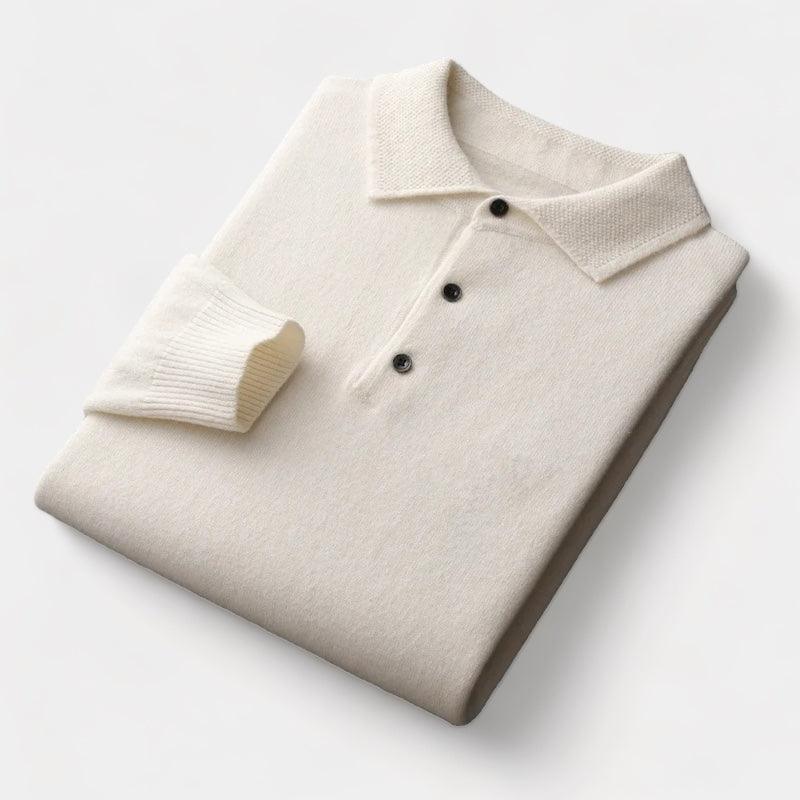 Eversley merino wool polo sweater