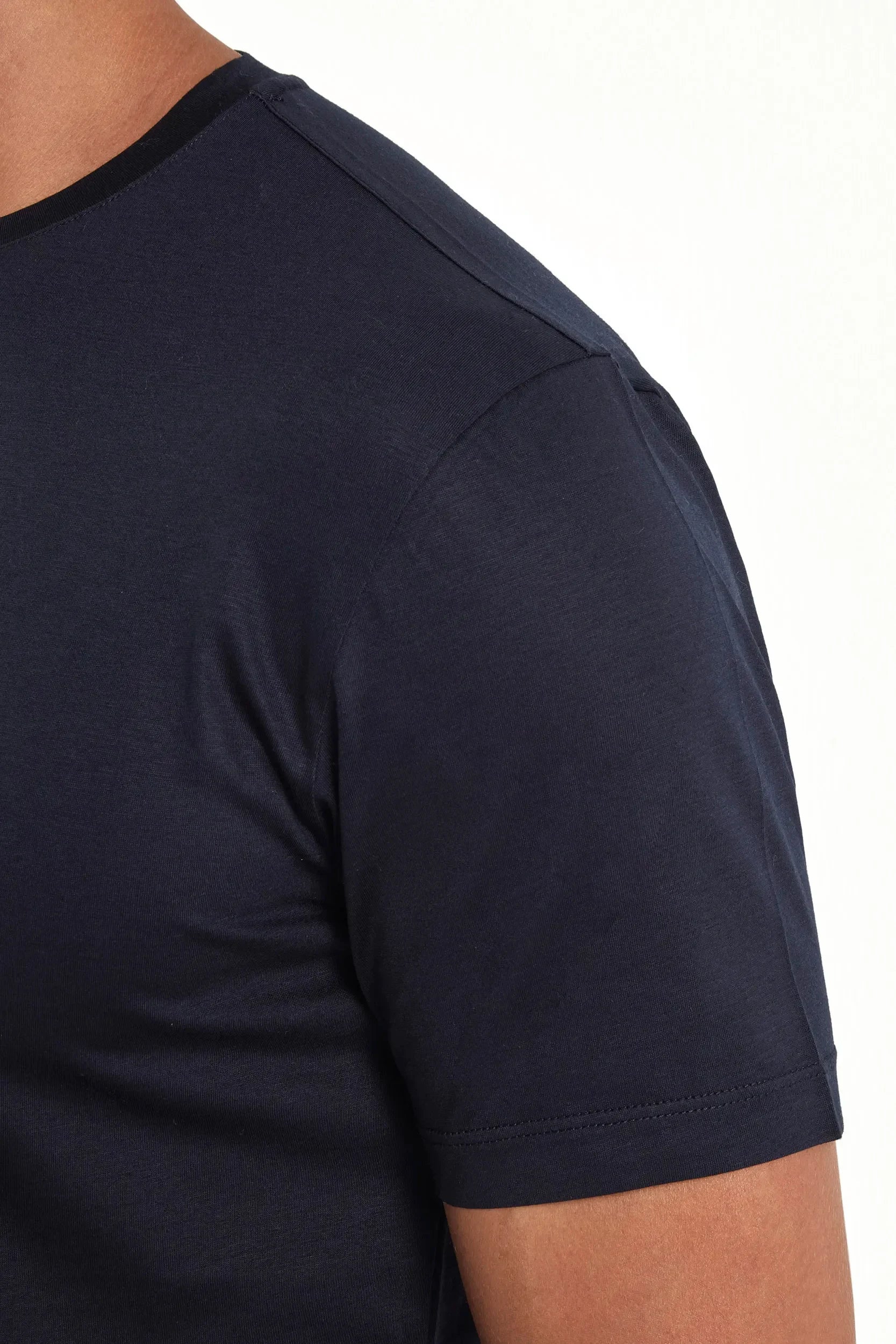 T-shirt bleu en jersey