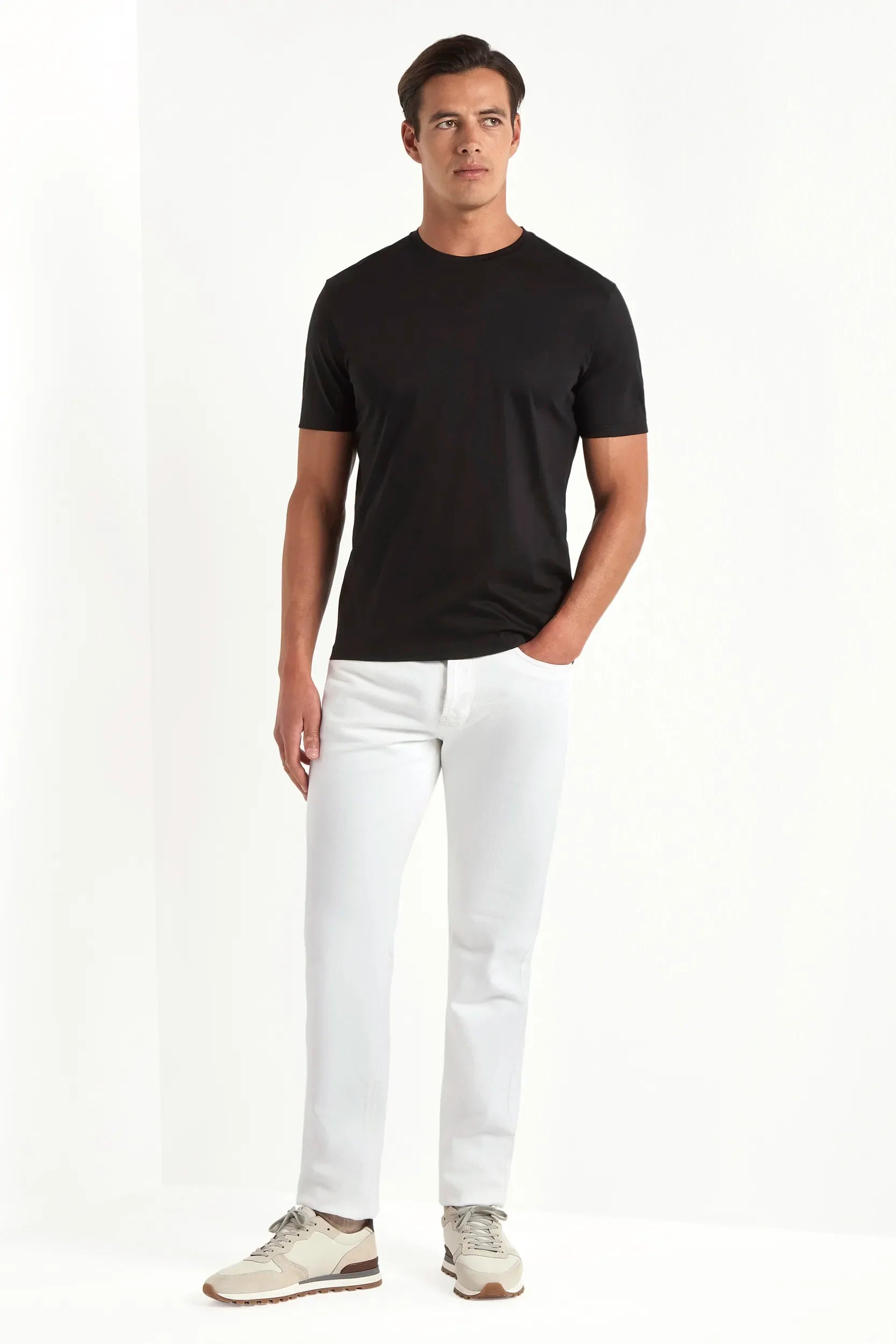 Black Merino Wool T-Shirt