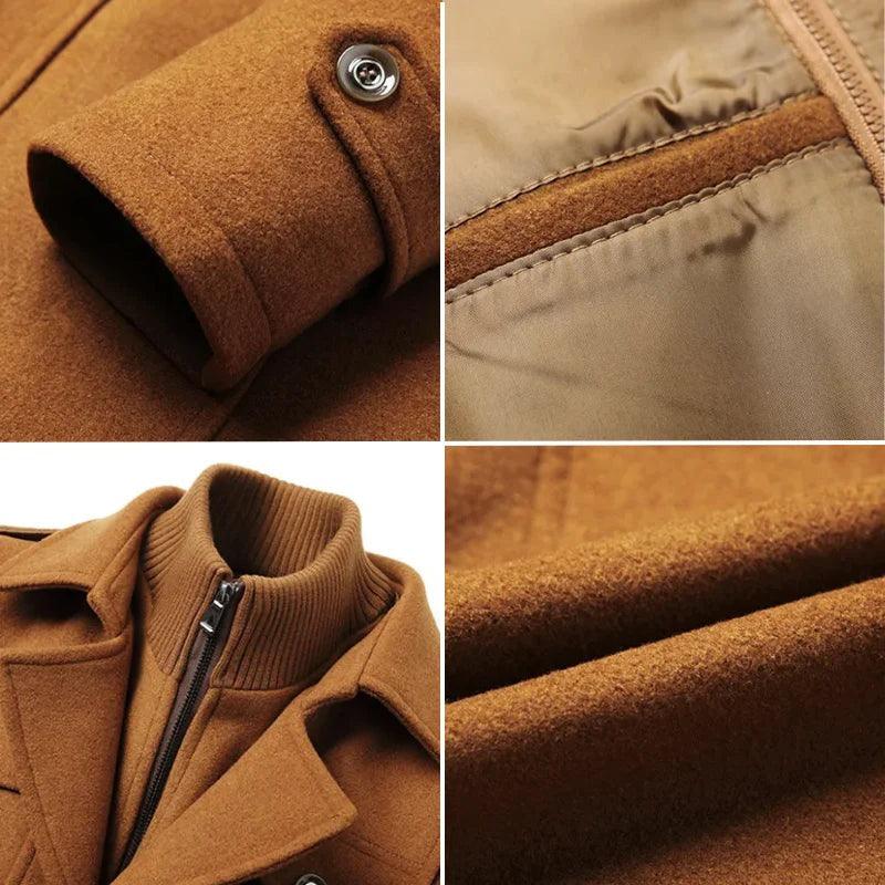 Top-quality virgin wool overcoat