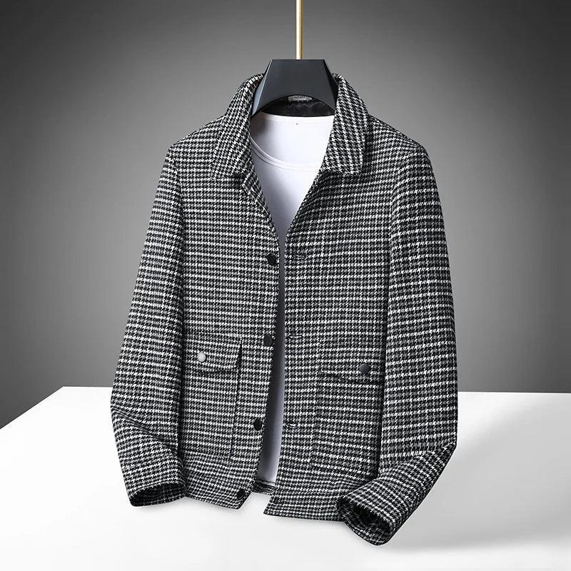 Jinsha knit lapel jacket