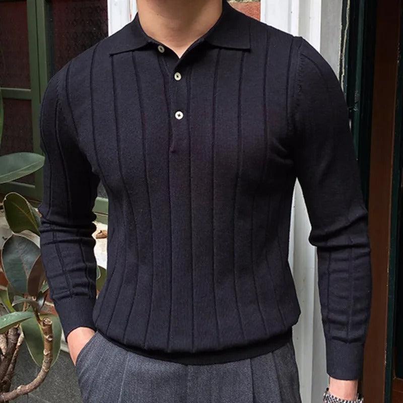 Autumn knitted sweatshirt