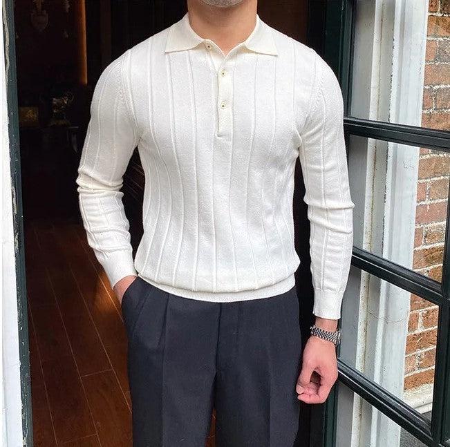 Autumn knitted sweatshirt