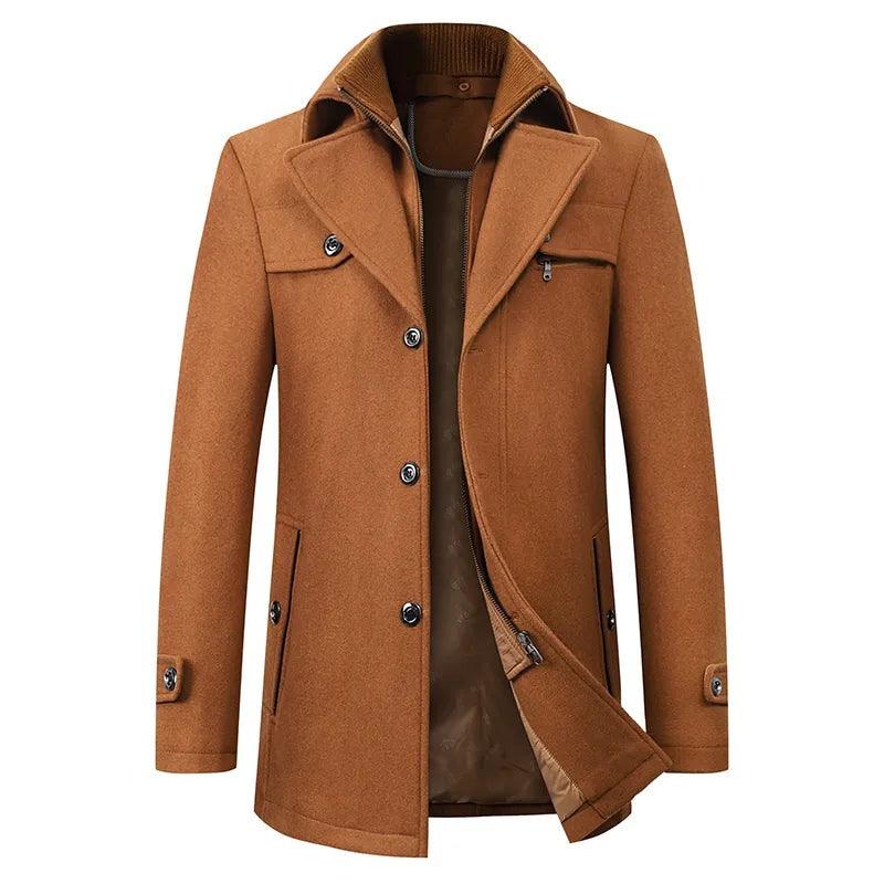Top-quality virgin wool overcoat