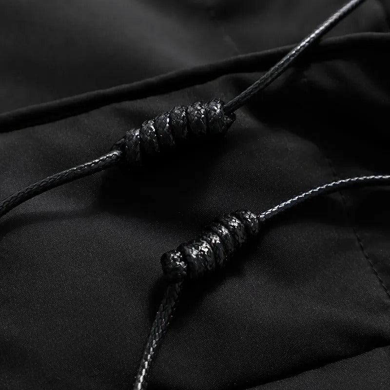 Mid-length hooded jacket