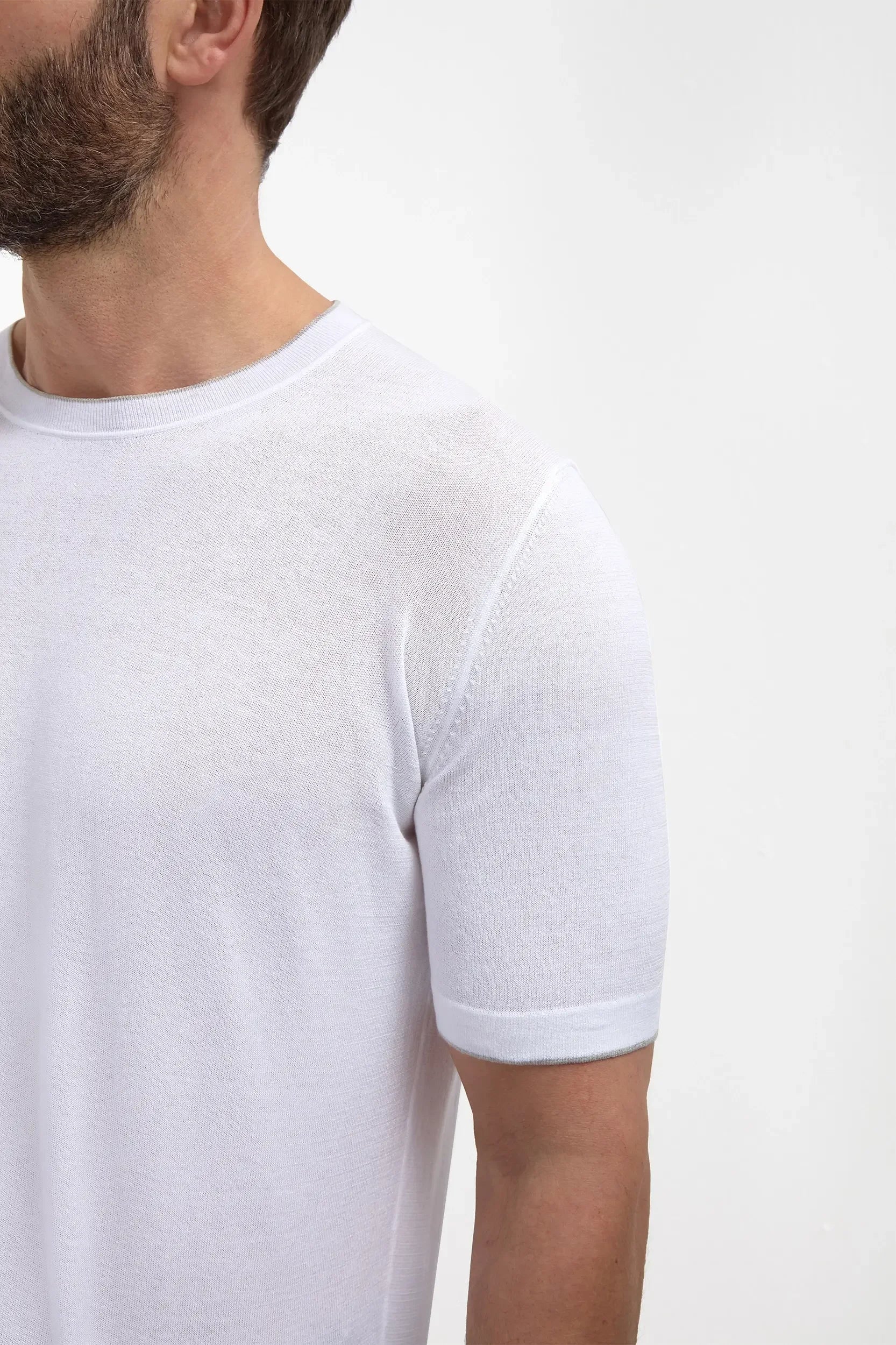 White mesh T-shirt