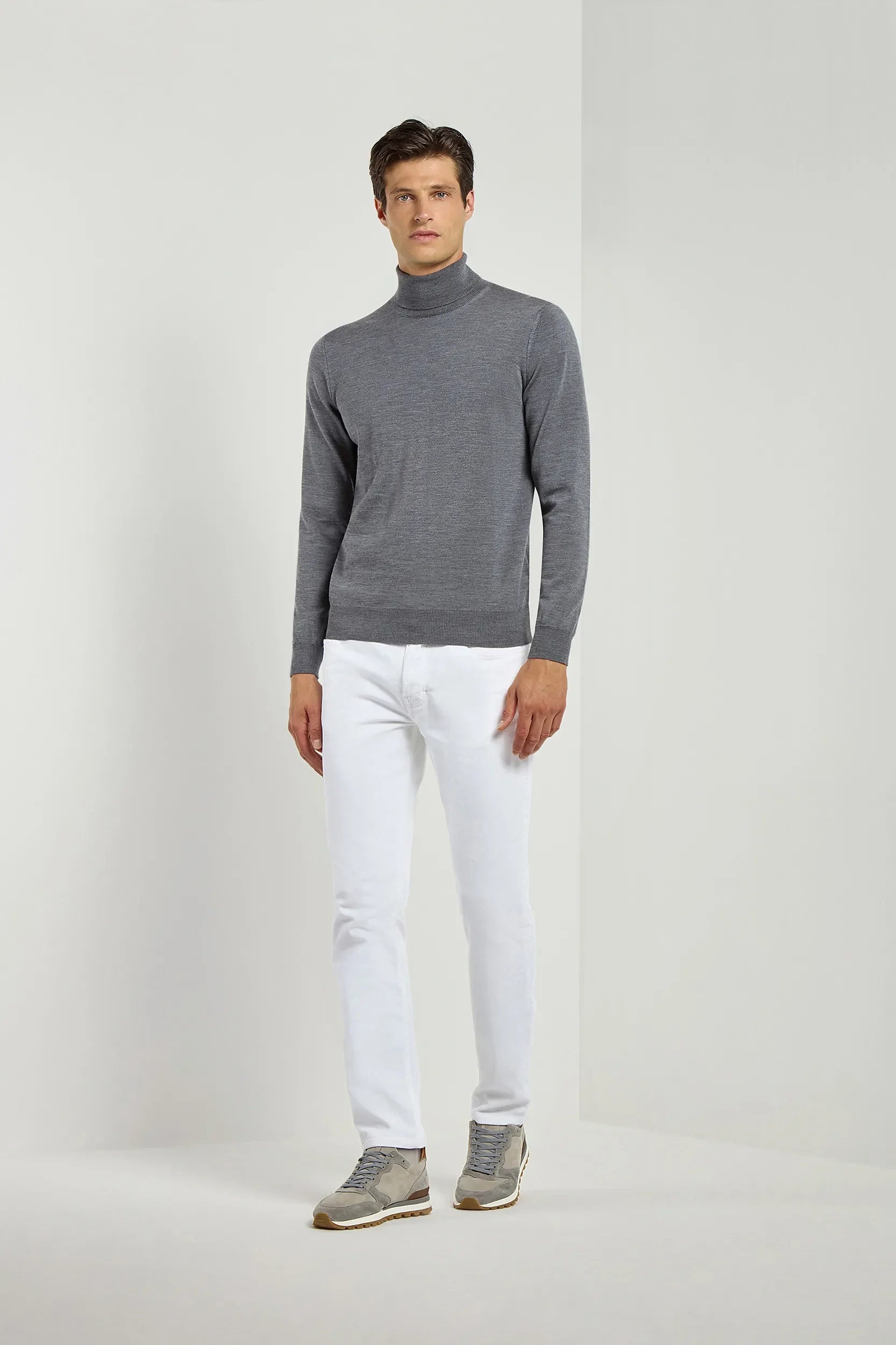 Anthracite merino turtleneck