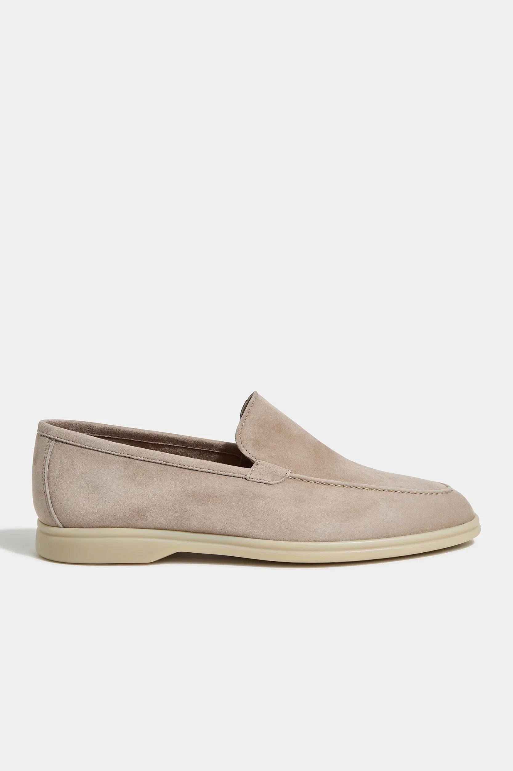 Beige suede loafers  - Italian design