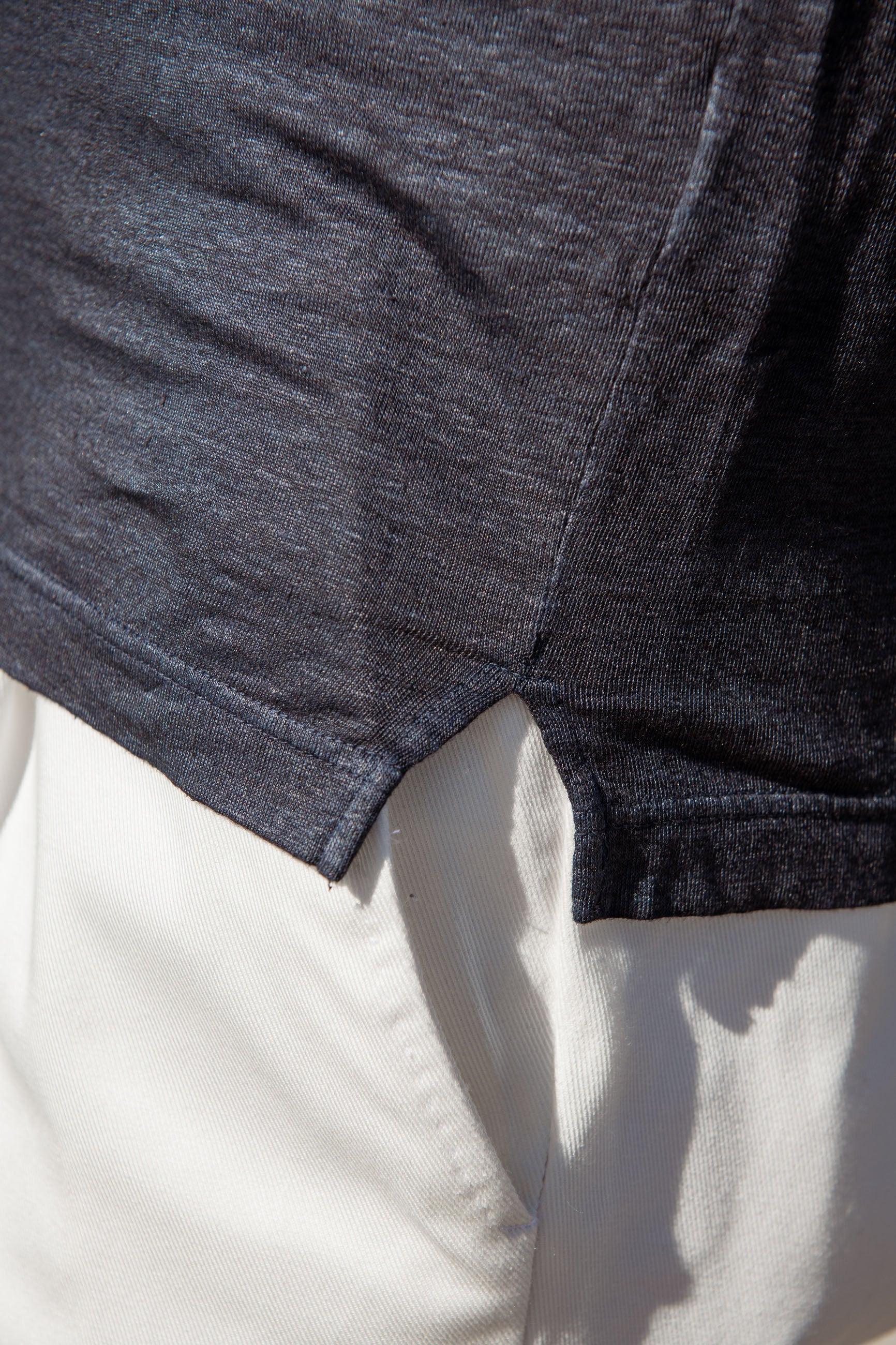 Blue linen T-shirt