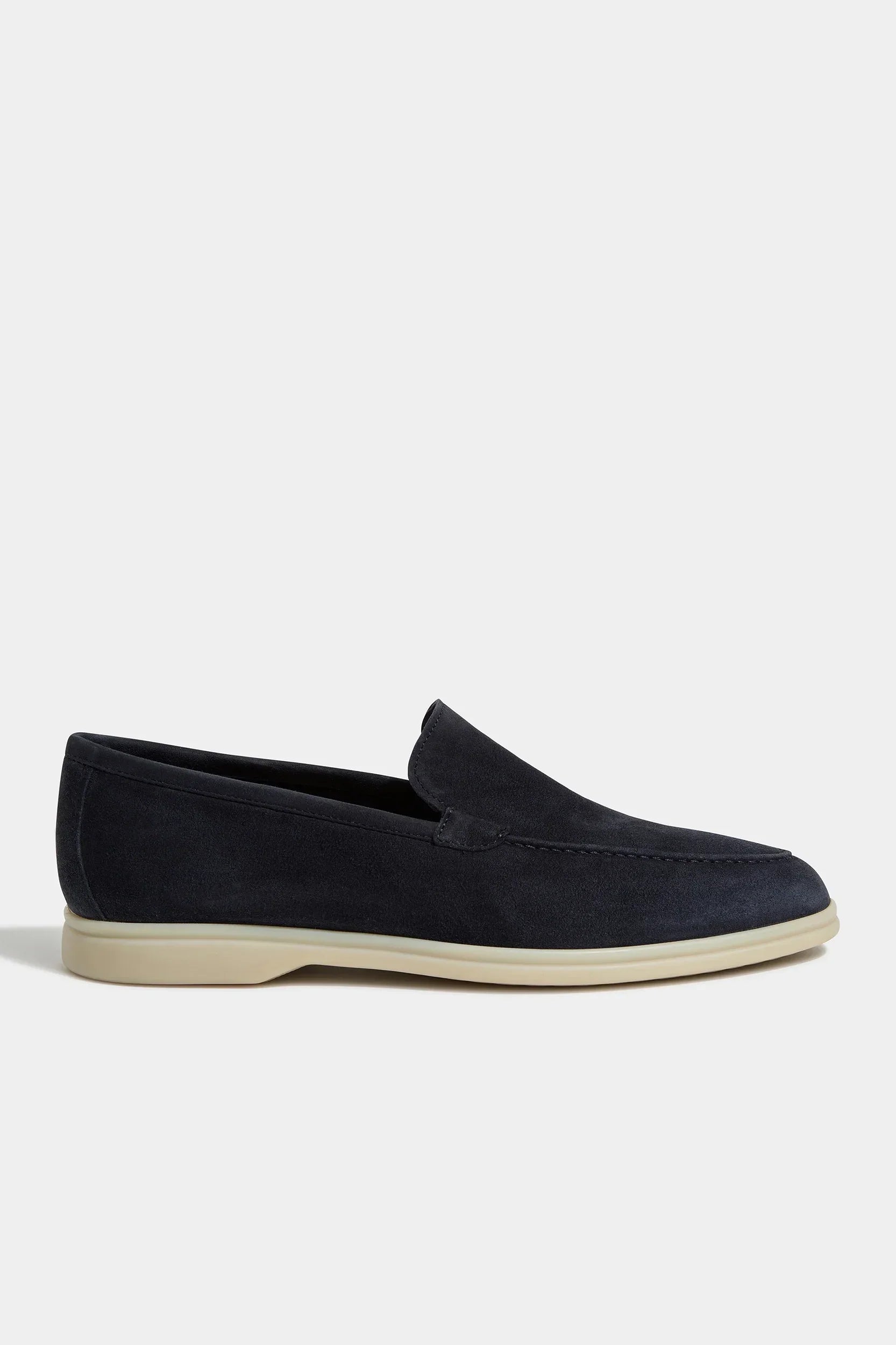 Blue Suede loafers  - Italian design