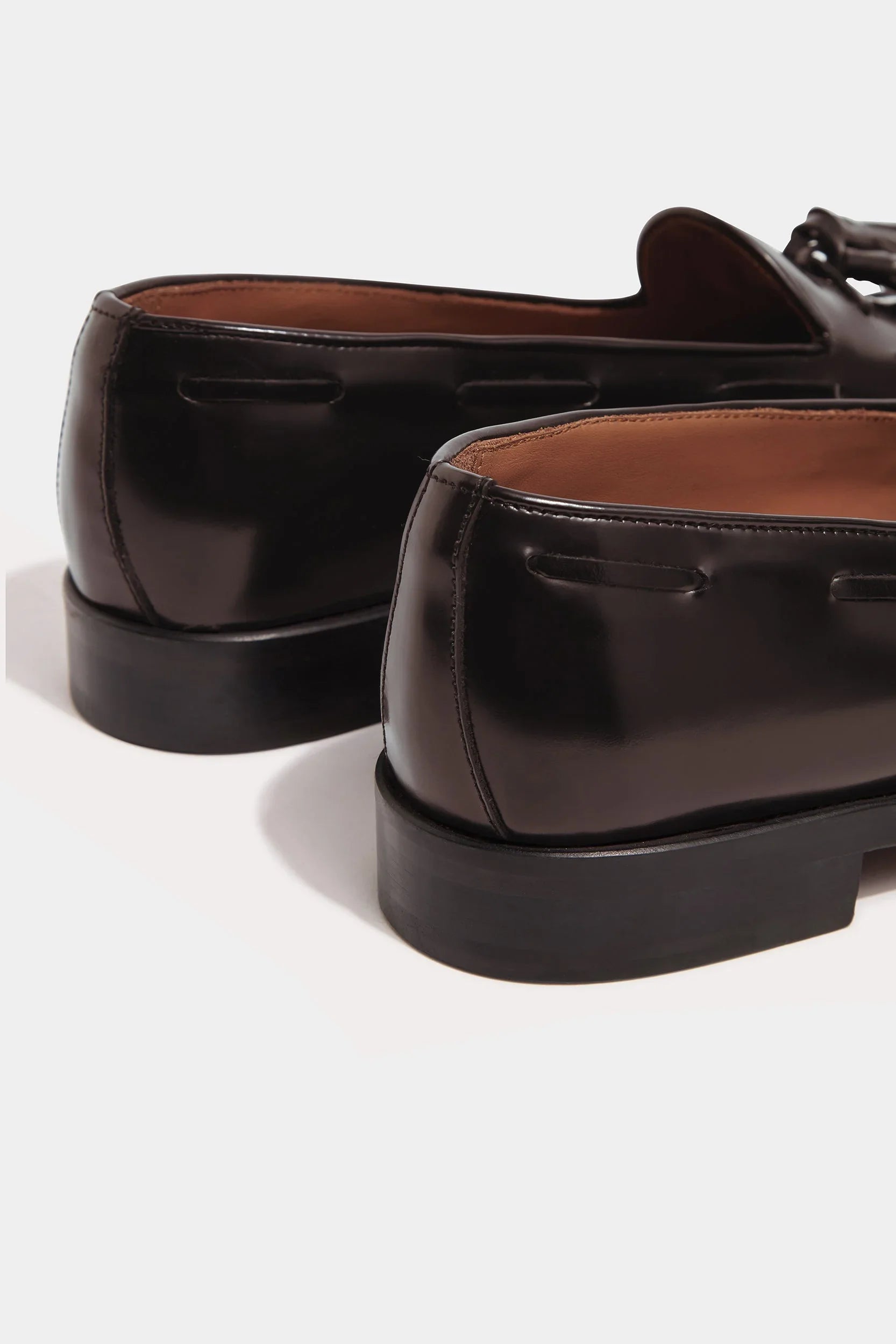 Dark brown tassel loafers - Italian design