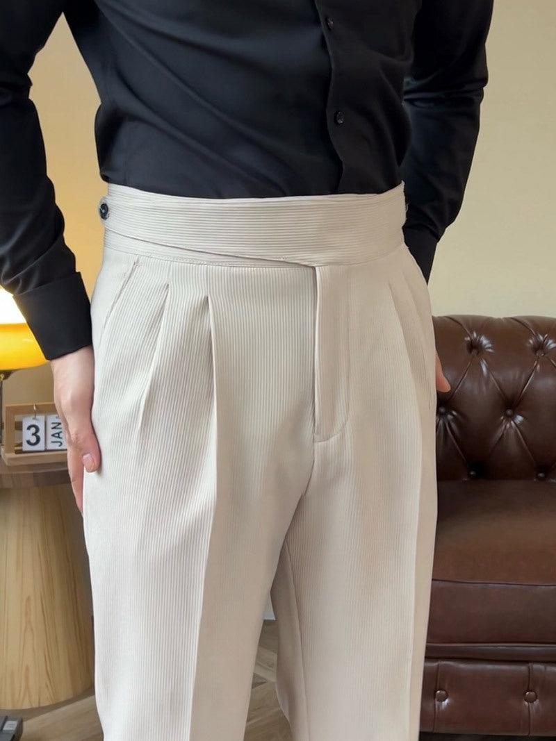 Italian-style casual suit pants