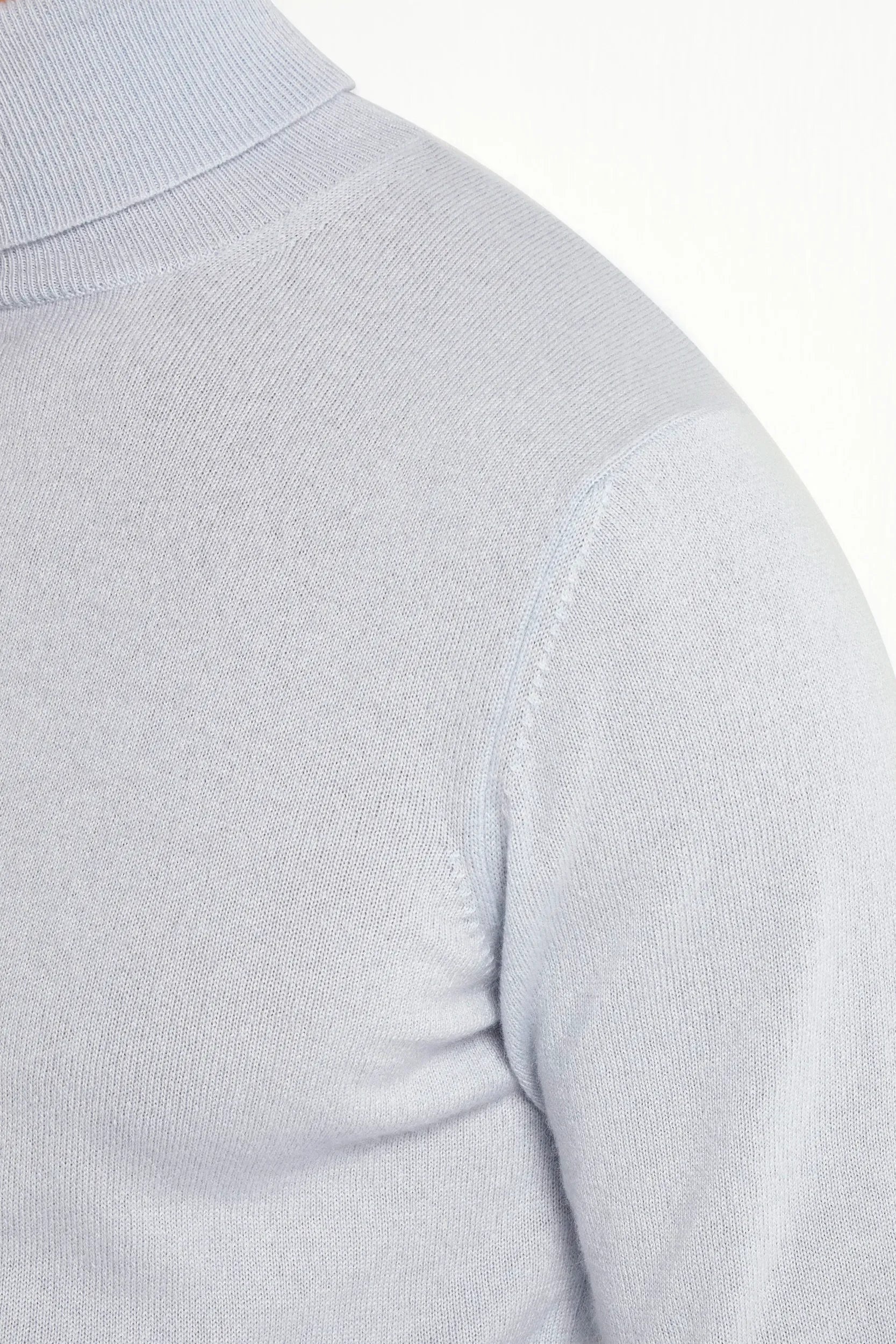 Light blue cashmere turtleneck sweater