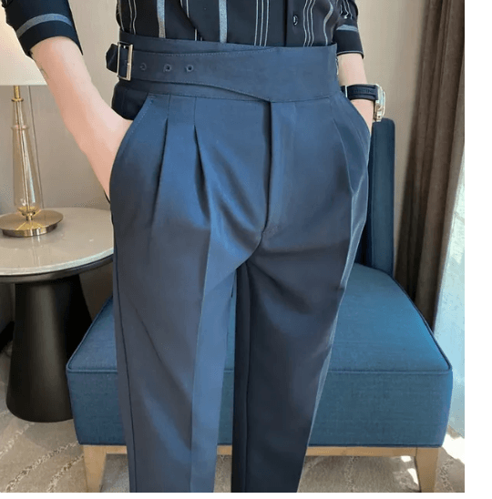 Classic buckle pants