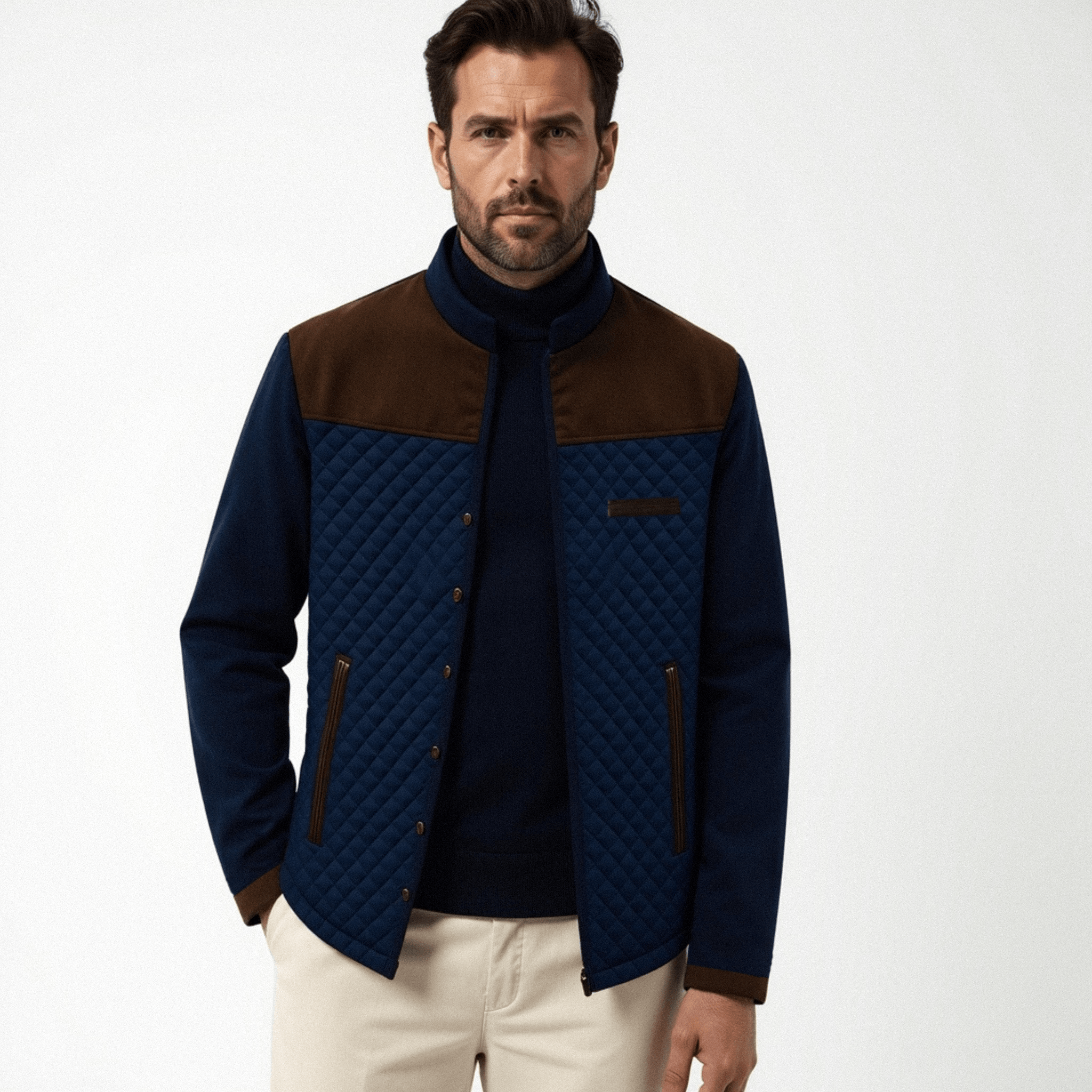 Heritage quilted military jacket