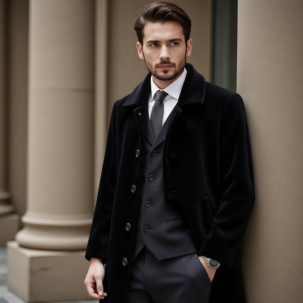 The MARQUIS wool-skin coat