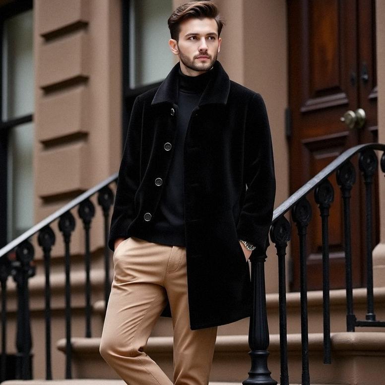 The MARQUIS wool-skin coat