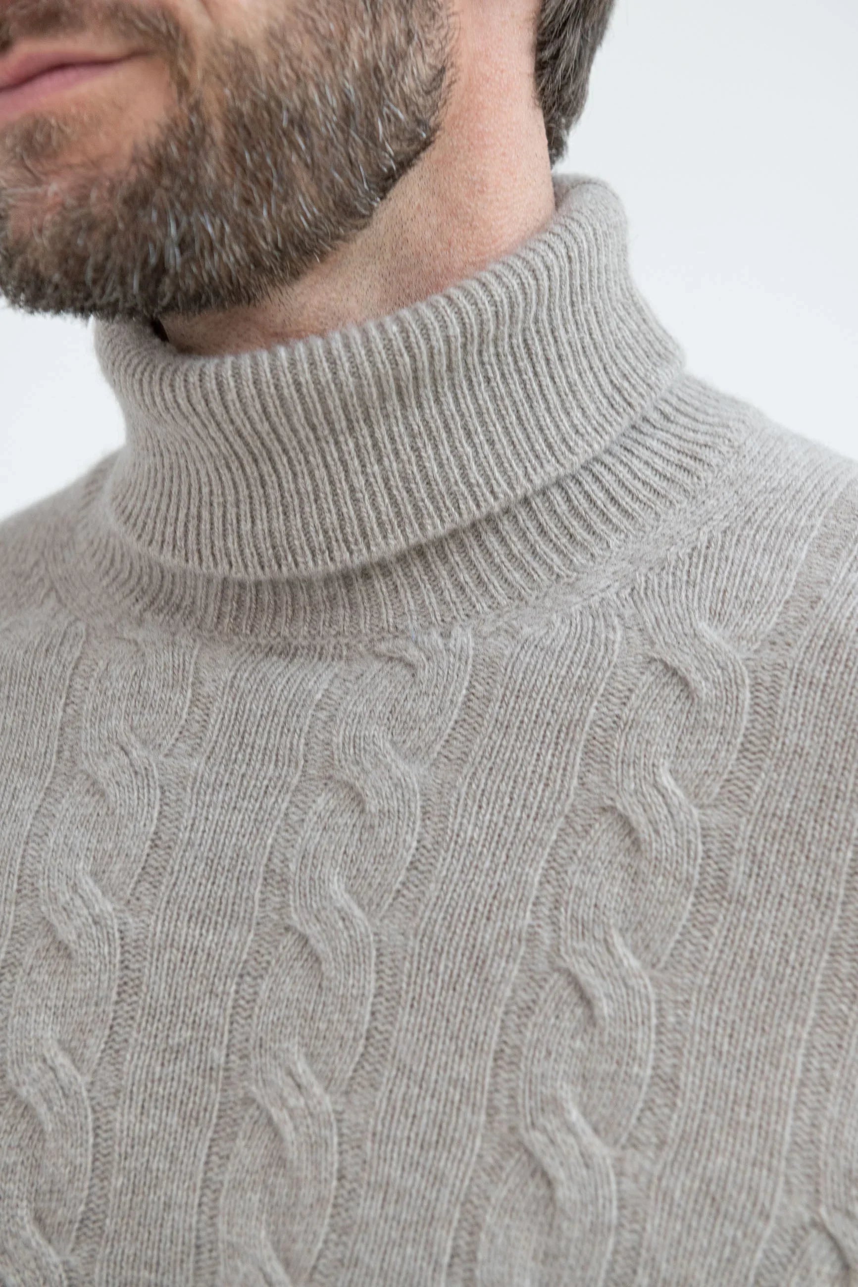 Taupe turtleneck