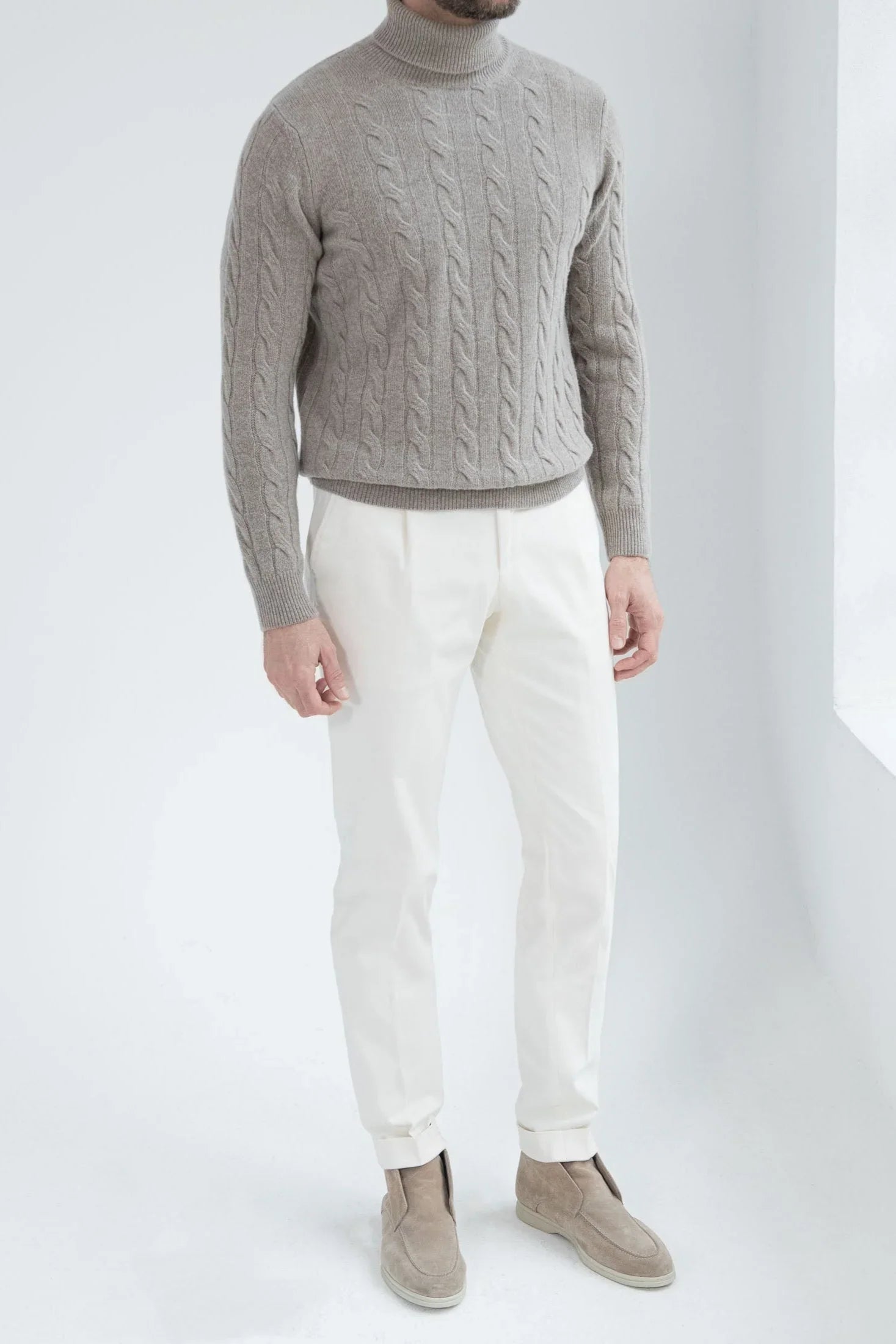 Taupe turtleneck