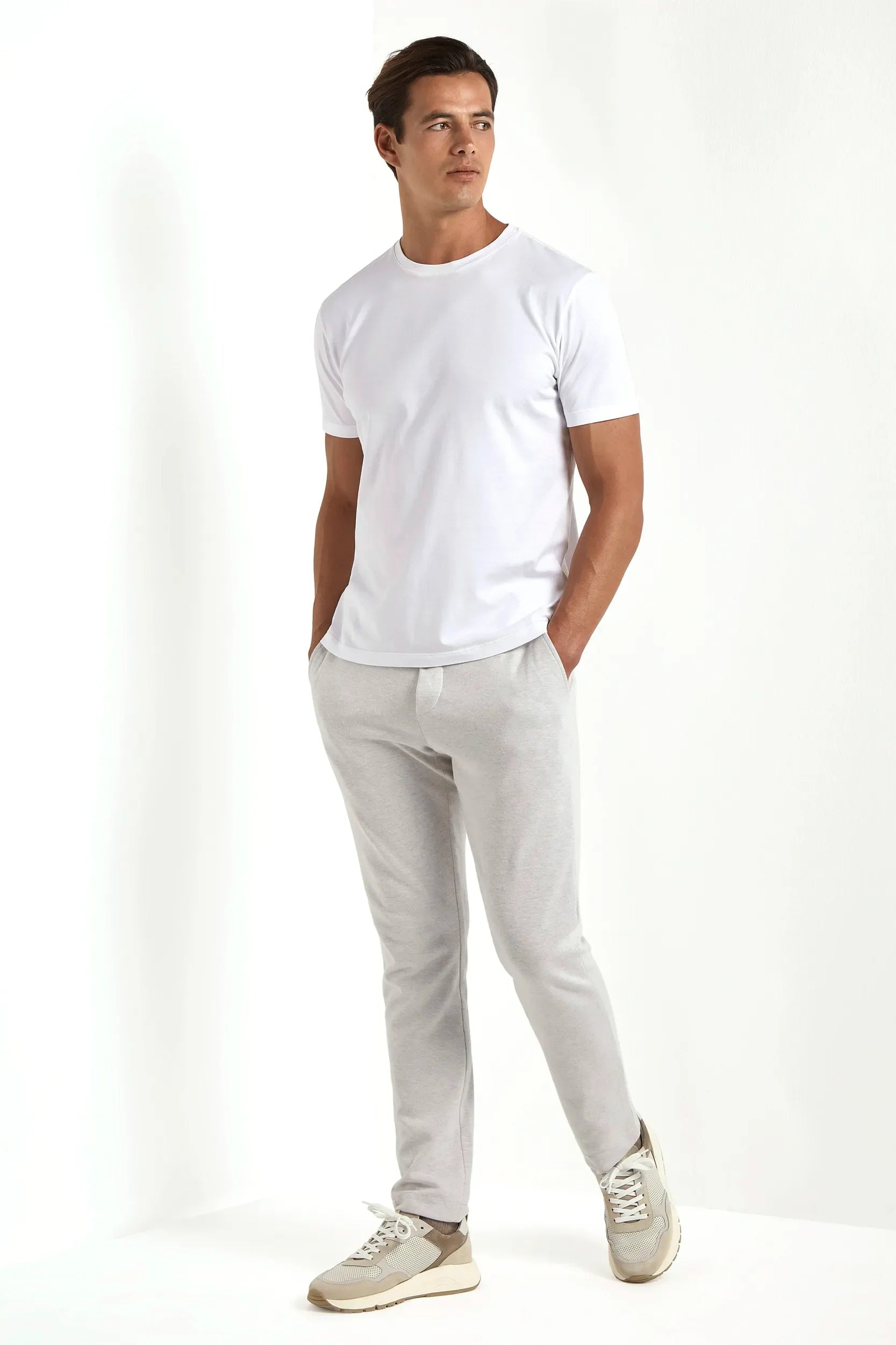 White jersey T-shirt